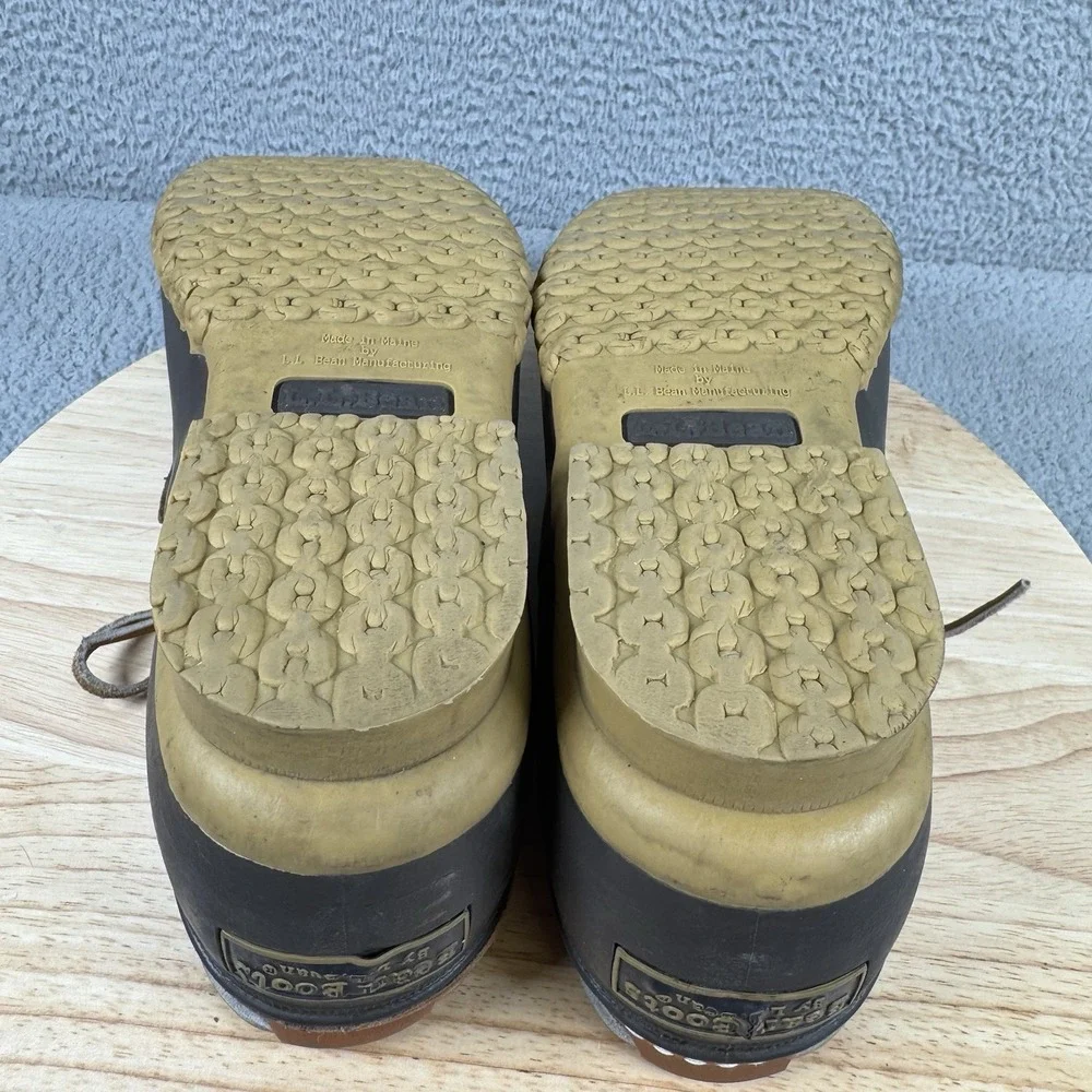 LL Bean Duck Boots Mens Size 12 M Low Top Rain Rubber USA Made Maine 175061